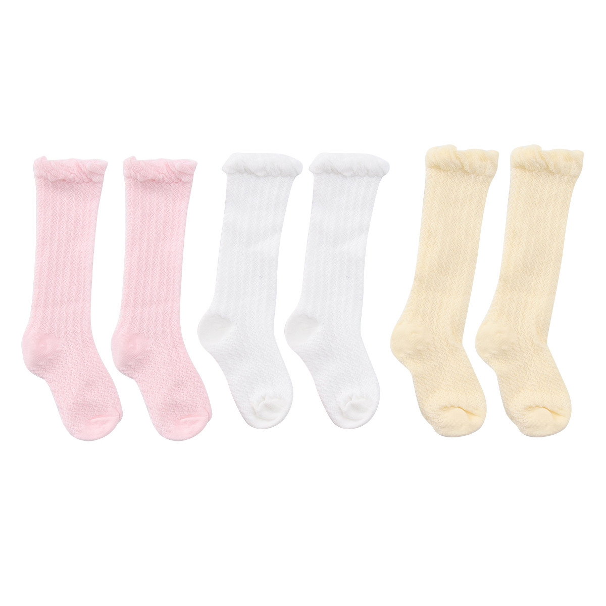 Unisex Baby Socks Non Slip - 3 أزواج من الجوارب الطويلة للأطفال،