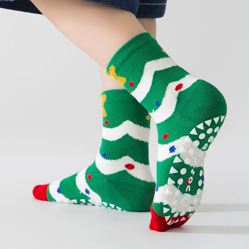 1/5 أزواج من جوارب عيد الميلاد - مراجعة Unisex Baby Socks Non Slip وسعره