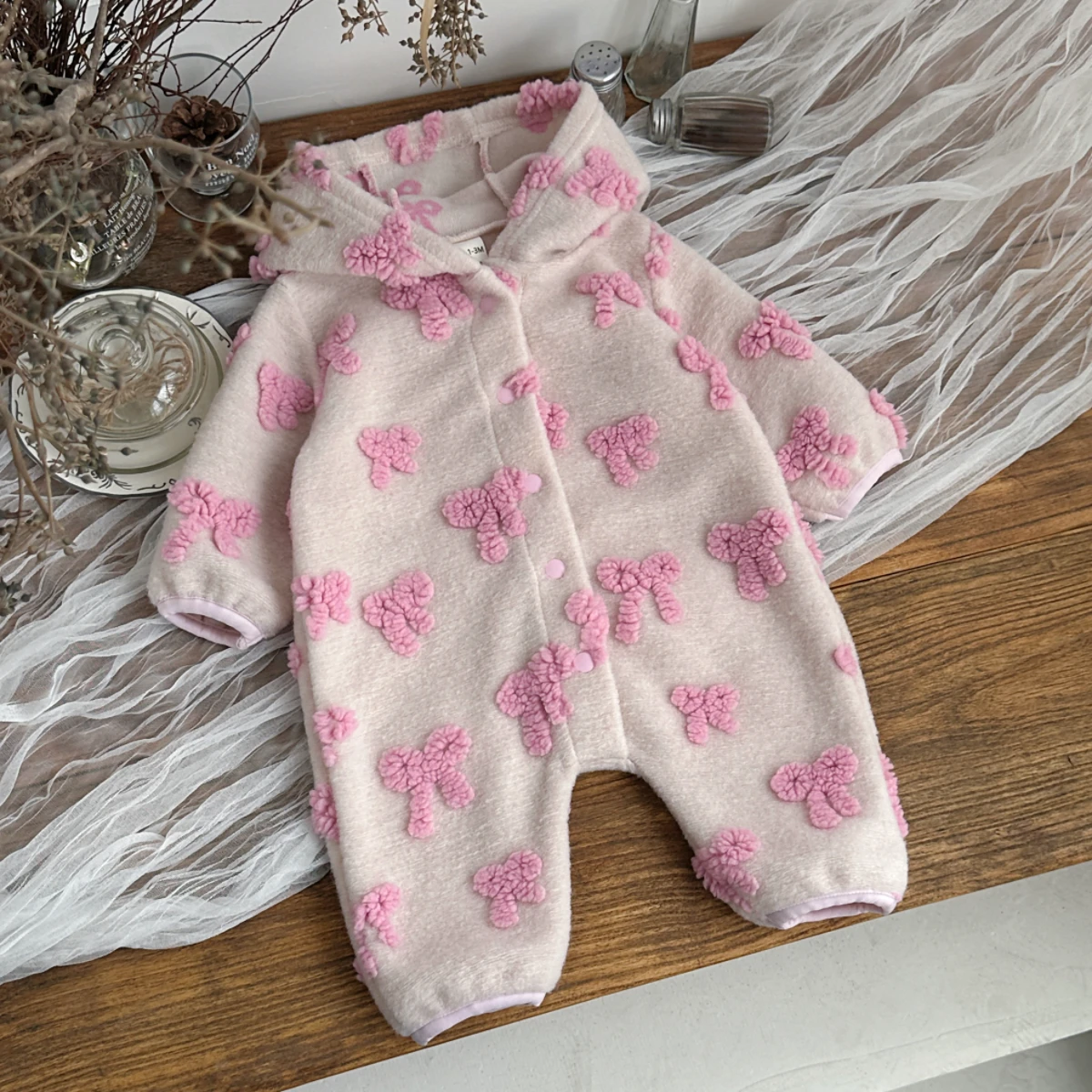 بدلة رومبر بغطاء رأس للبنات ال - مراجعة Newborn Baby Girl Romper Floral وسعره