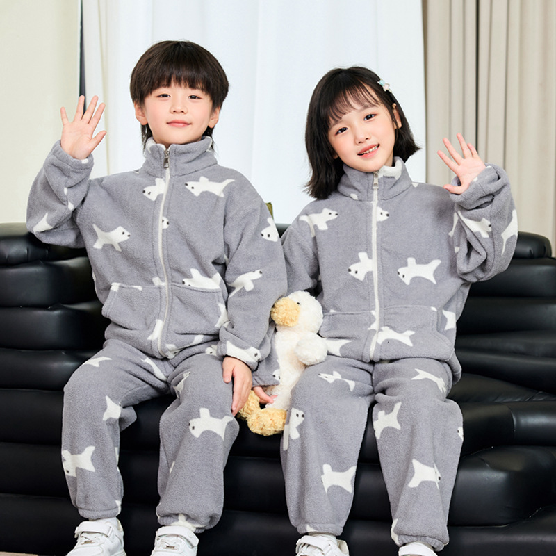 طقم بيجاما شتوي سميك للأطفال م - مراجعة Toddler Boy Winter Fleece Jacket وسعره