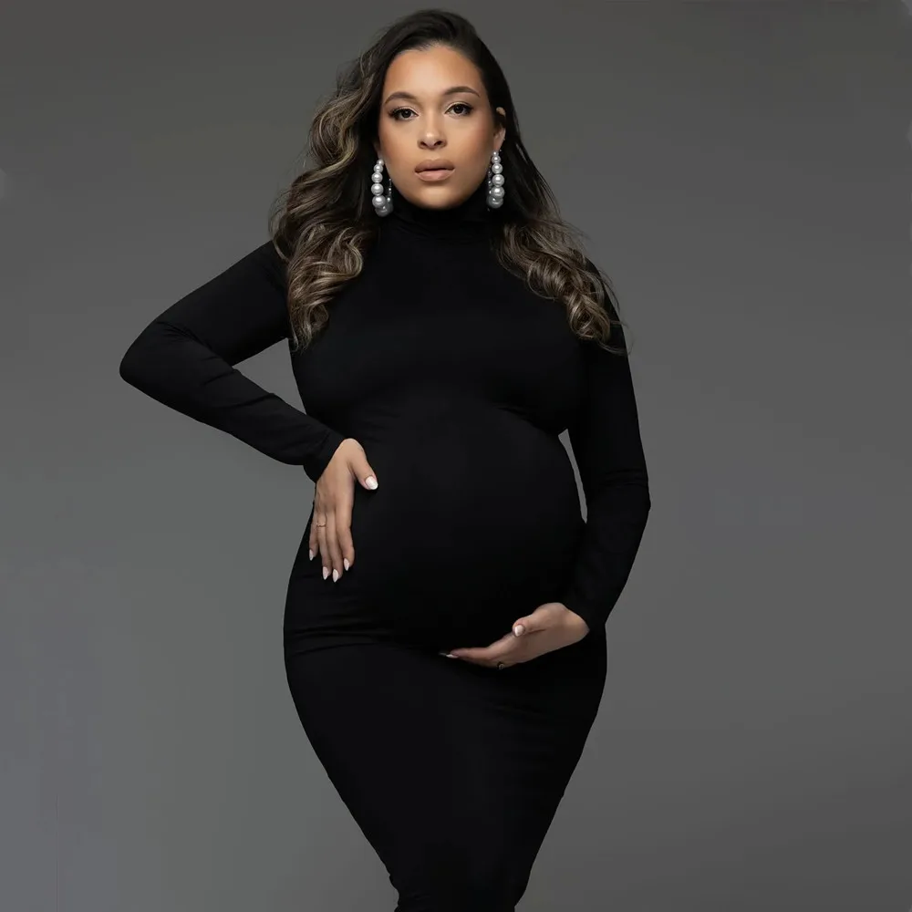 أسود نحيل فستان الأمومة ، التص - مراجعة Maternity Wear وسعره