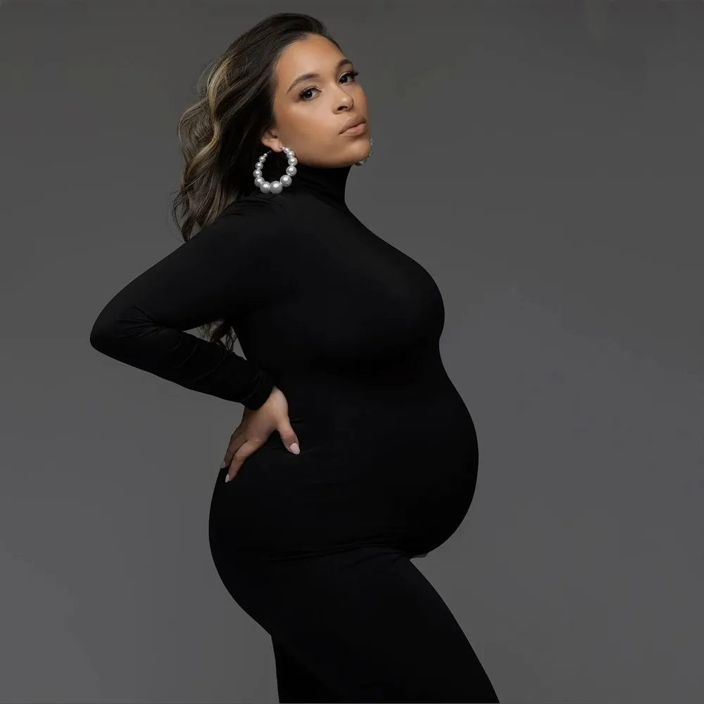 أسود نحيل فستان الأمومة ، التص - مراجعة Maternity Wear وسعره