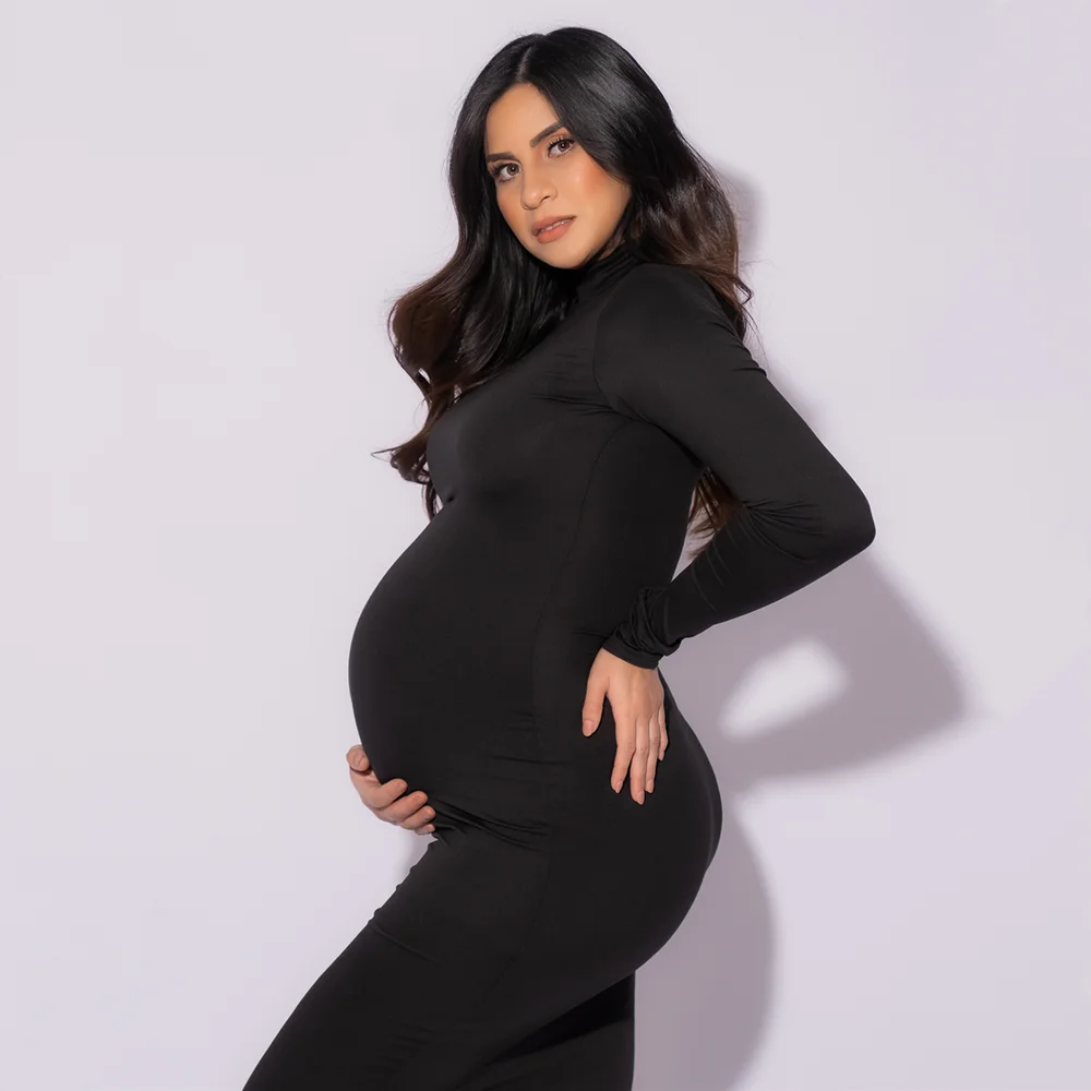 أسود نحيل فستان الأمومة ، التص - مراجعة Maternity Wear وسعره