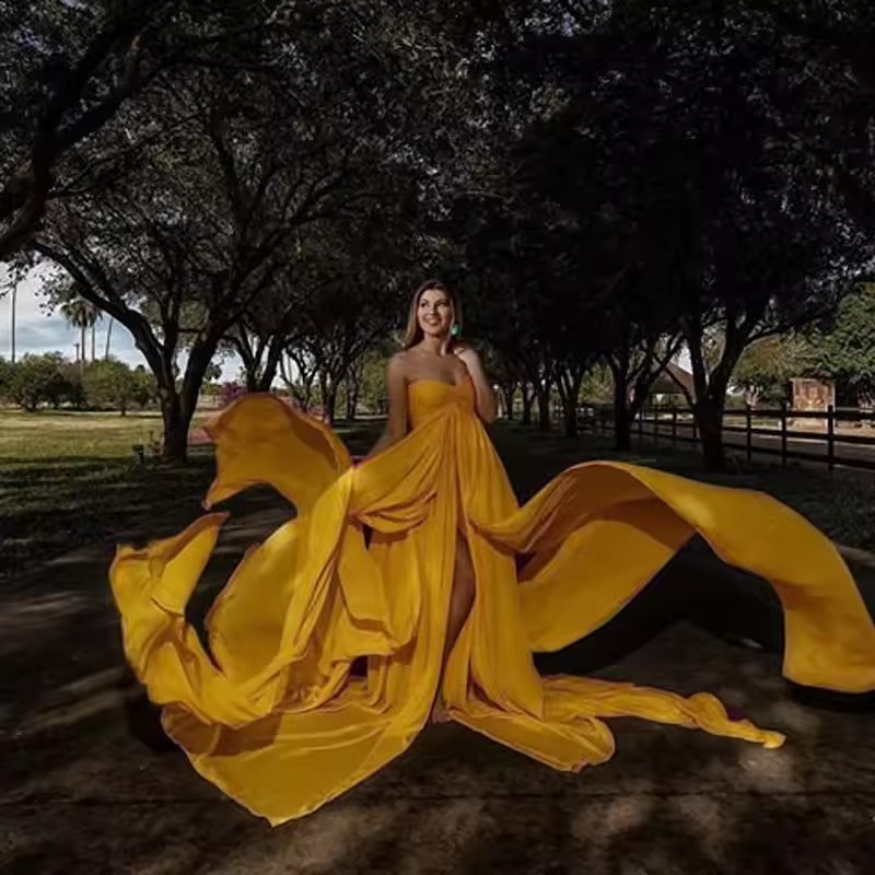 فساتين حمل من الشيفون والدانتي - مراجعة Maternity Wear وسعره