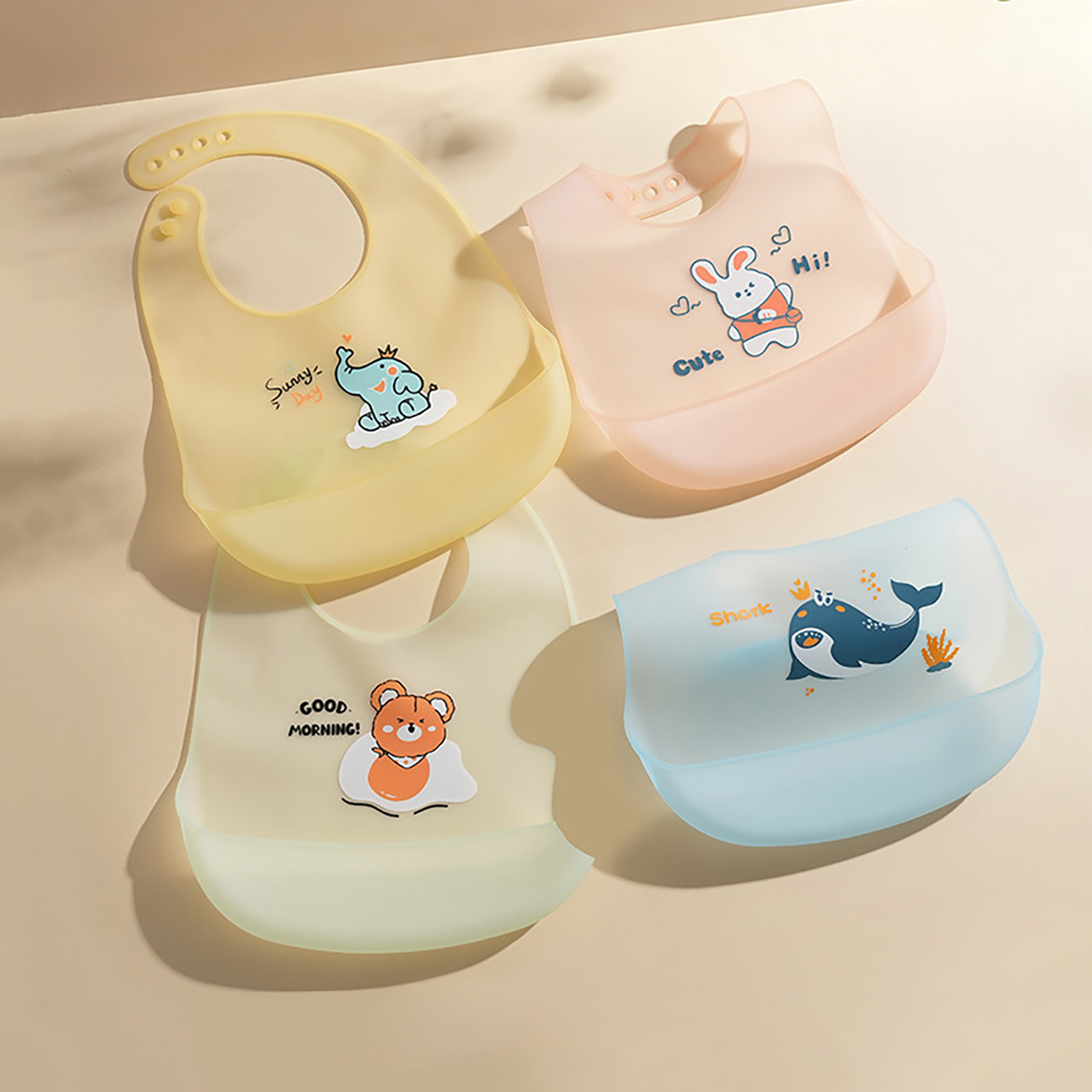 مريلة سيليكون للأطفال من 0-1 س - مراجعة Waterproof Baby Bibs Silicone وسعره