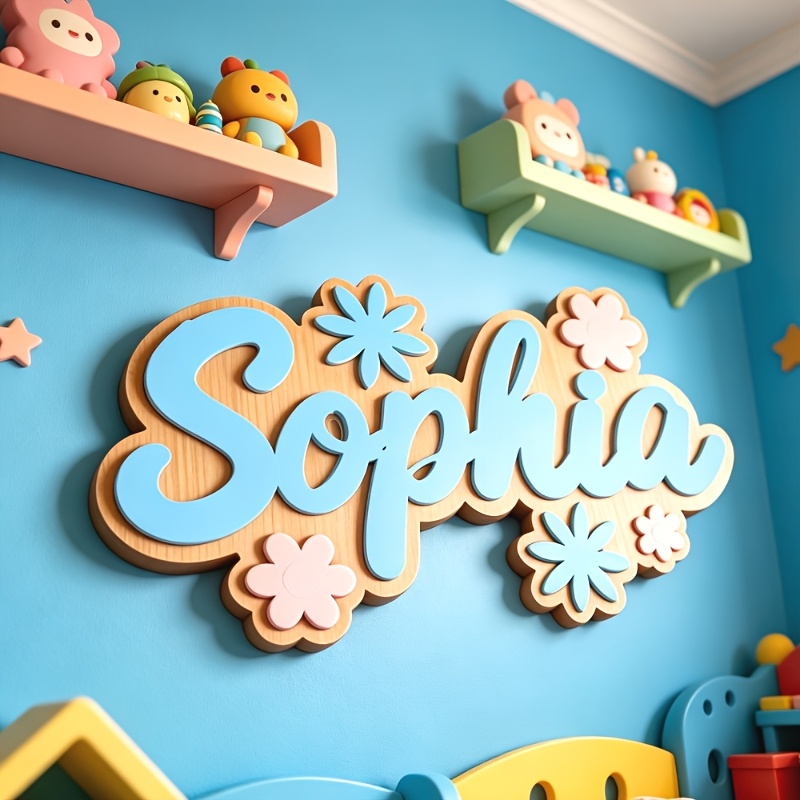 لافتة غرفة مخصصة بتصميم زهور،  - مراجعة Nursery وسعره