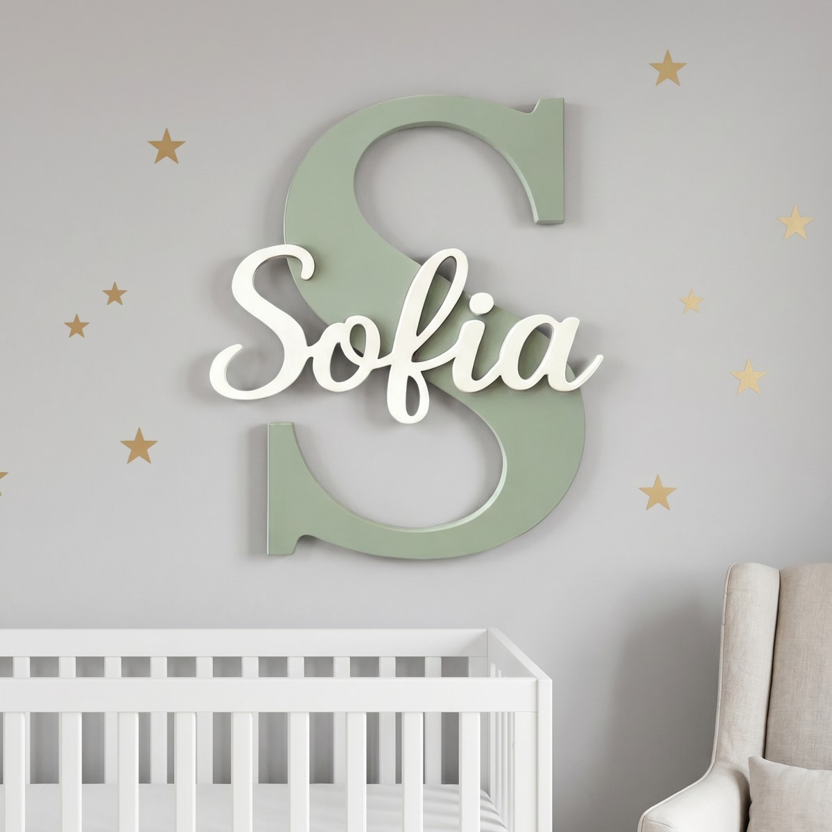 لوحة اسم خشبية مخصصة بتصميم بس - مراجعة Nursery وسعره
