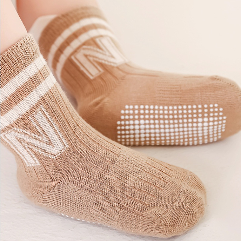 3Pairs/lot الأطفال القطن إلكتر - مراجعة Unisex Baby Socks Non Slip وسعره